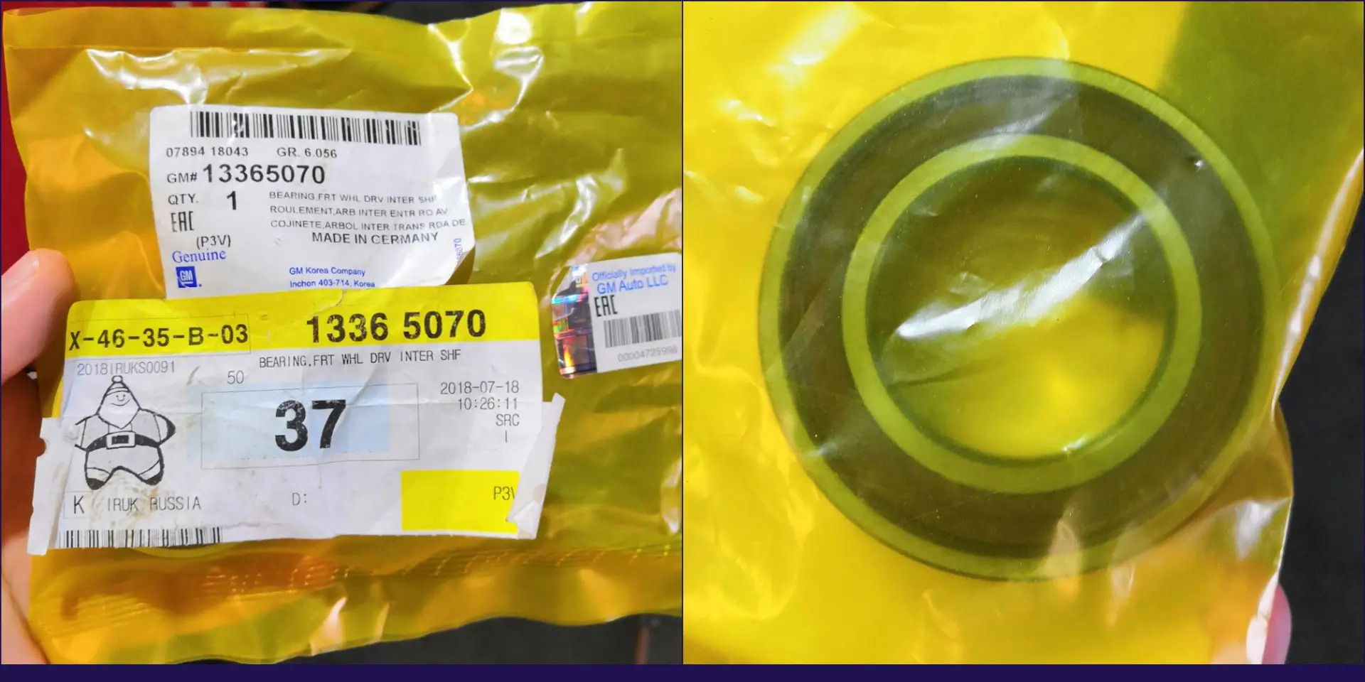 13365070 Ruleman Soporte Eje Fijo Diferencial Delantero Tracker