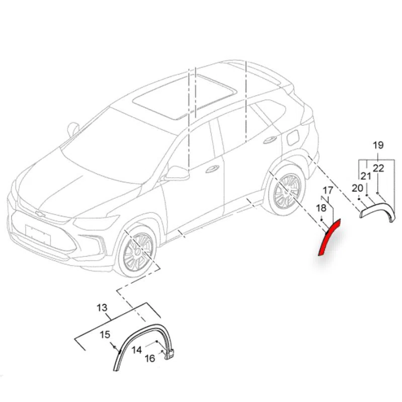 Moldura pasarrueda para Tracker G3
