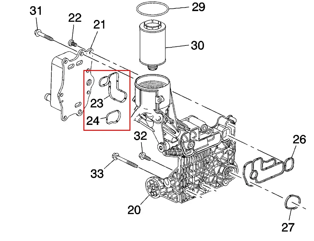 93745802 Oring Enfriador De Aceite Cruze 2.0td 12/ - Captiva 2.2td