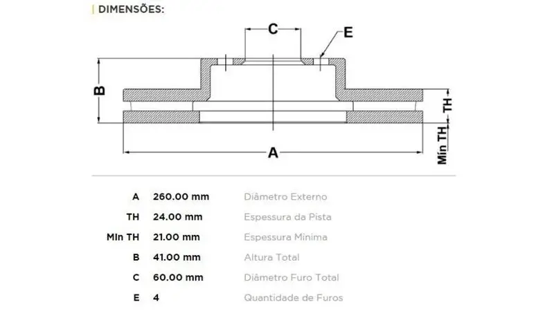 Disco de freno delantero para Meriva
